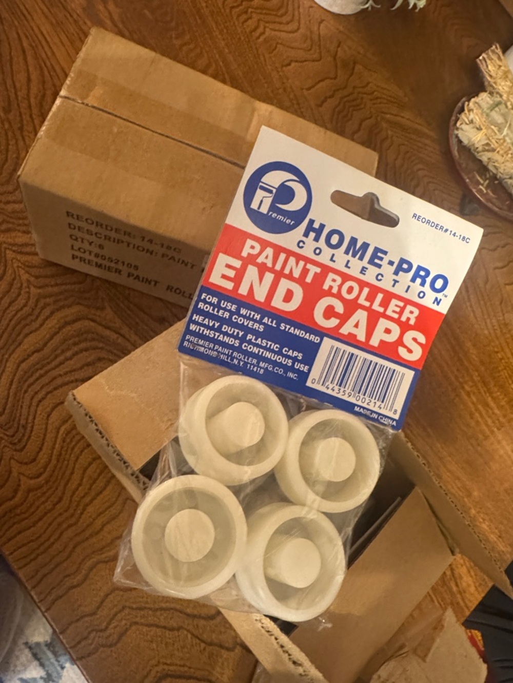 🆕 12 sets Premier Home-Pro Paint Roller End Caps - White